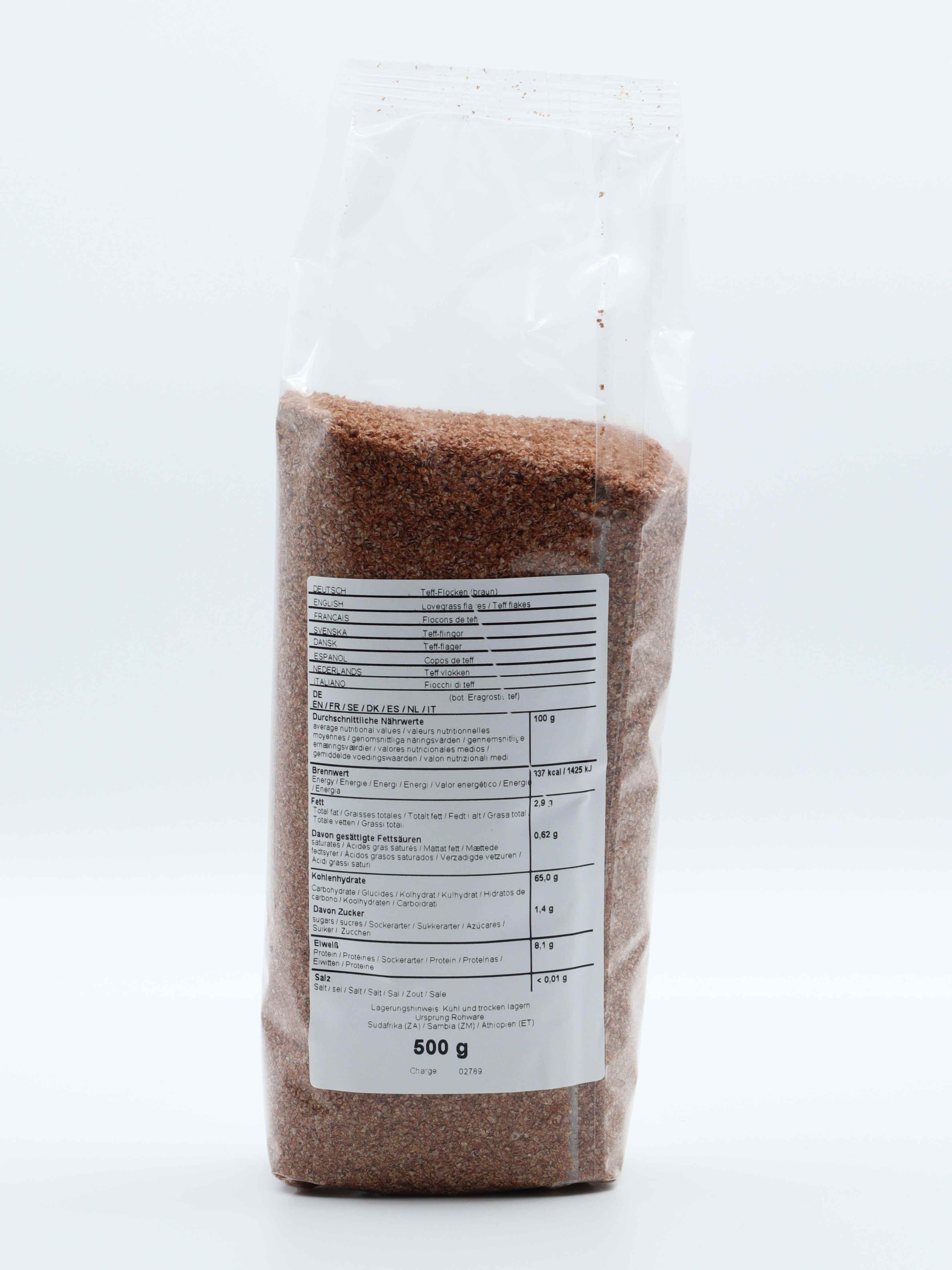 Teff-Flocken dunkel 500 g 